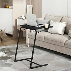 TV tray table: An ideal table for limited space use d as a dining table, laptop table, ect. Humanized design: C-shaped...