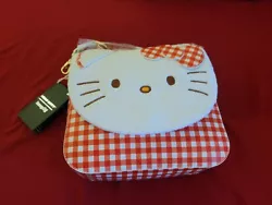 You are purchasing the following item:  Loungefly Sanrio Hello Kitty Gingham Cosplay Crossbody Bag  Shipped with USPS...