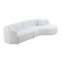ENJOY YOUR LIFE - With a streamlined yet one-piece silhouette, the living room sofa attracts guests to sit down and...