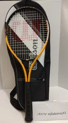 Wilson Soft Shock 3 Tennis Racket Titanium L3 Orange & Tennis Racket Bag. $9.99 flat rate shipping.   Wilson Titanium...