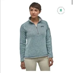 Teal Heather 1/4 Zip Sweatshirt. Perfect for Fall & Winter.
