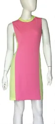 Sleeveless Colorblock Dress. Fully lined. Pink Yellow. Colorblock Dress. We will always do our best to rectify any...