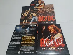 AC/DC autograph dvd LIVE AT DONINGTON signed live concert PARIS collectors rare.