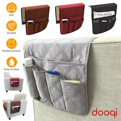 Remote Holder Caddy for Couch Sofa Recliner Chair Organizer Armrest TV Pocket 5 Pockets Chair Couch Bag....