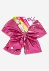 Get the classic JoJo look but with a fun twist with this super sparkly large pink glittery hair bow from the JoJo Siwa...