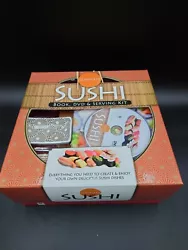 SIMPLY SUSHI KIT COMPLETE BOOK SERVING BOARDS MAT CHOPSTICKS STEVEN PALLETT DVD.  Fantastic condition, please see...