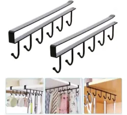 It is Drilling Free, Simply Slide this Holder Rack Over a Cabinet or Pantry Shelf (up to 0.86
