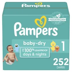 Pampers Baby-Dry Extra Protection Diapers are soft, like cotton and are 3x drier for all-night sleep protection. Your...