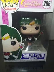 Funko Pop! Animation Sailor Moon Sailor Pluto #296.  FUNKO IS NEW AS IN NEVER BEEN OUT OF THE PACKAGE. BOX HAS MINIMAL...