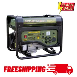 The Sportsman Gasoline 4,000W Portable Generator serves a wide variety of purposes. It has a fuel capacity of 3.6 gal...