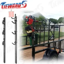 3 place locking trimmer rack for transporting and storing on open trailers Bolts to trailers upper & lower side rails 3...