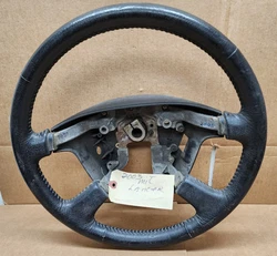                  2002 2006 MITSUBISHI LANCER STEERING WHEEL LEATHER BLACK OEMUSED IN GREAT TESTED CONDITION...