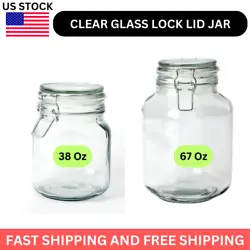 Prepare and preserve all your favorite foods with the help of our Lock Lid Jar. Locking kitchen storage jar. The...