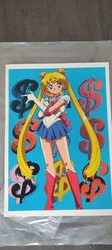 DEATH NYC Sérigraphie pop art 32x45 Sailor Moon. Oeuvre originale datée et signée  Livrée avec certificat...