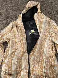 Reason Brand Rain Jacket Colorful Yellow/ Gold Vintage Design Size Small. Condition is New with tags. Shipped with USPS...