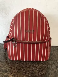 Guess Los Angeles ￼Backpack Red and White￼- Faux Leather. In Great condition.