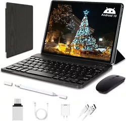 System: Android 10.0. You can make phone call and surf the internet. 1 wireless keyboard. 1 Tablet PC screen protector....