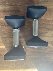 Peloton Dumbbells | Ergonomically Designed Pair of Cast Iron set of 2/ 15 LB. The ones in the picture are mine. The...