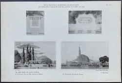 I. M. Guittard, élève de MM. Lefevre et Ferran. Un abri dans un jardin public. Photogravure de 1933 dun dessin...