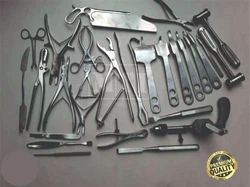 7- Assorted Hohmann Bone Levers- 1 set. 1 Pc Bone Saw 350mm. 1 Pc Liston Bone Cutter 7