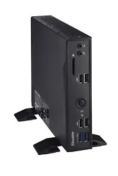 Shuttle XPC fanless DS20U - Barebone - mini PC ultra-compact - 1 x Celeron 5205U / 1.9 GHz - RAM 0 Go - UHD Graphics -...