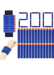nerf bullets 200. May not come with band. May take more than 2 weeks to arrive if you live off off U.S. main land.