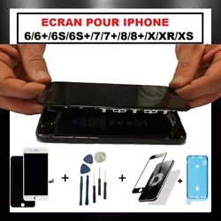 ÉCRAN pour iphone (LCD + Tactile + châssis). Pour iPhone 6/6S/6S+/7/7+/8/8+/X/XR/XS/XS MAX/11/11 PRO MAX. Et pour...