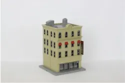 Pre built Z scale Office Building B by Rokuhan. Painted and highly detailed structure for Z scale layouts. Made from...