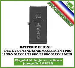 Batterie pour iPhone 6, 6s, 6s+, 7, 7+, 8, 8+. Pour les batteries X, XS, XS MAX, XR, 11, 11 PRO, 11 PRO MAX, 12, 12...