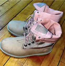 Timberland Waterproof Boot in Pink Womens Size 5.