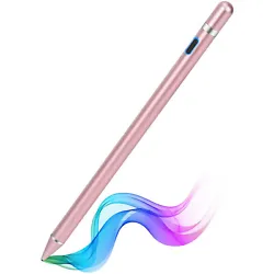 Pink Active Digital Stylus Touch Pen. This stylus pen compatible for hand-writing note-taking, drawing and design on an...