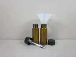 These sweetener, salt, spice pocket/storage vials are made of glass. The vial without cap is 1 3/4