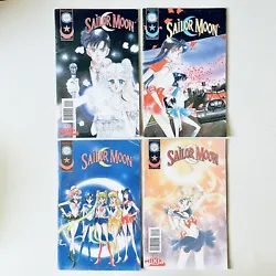 Experience the magical world of Sailor Moon with this amazing comic book lot featuring issues #3, 4, 12, and 14. Join...
