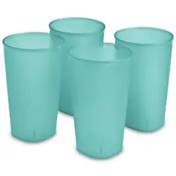 Set of Four Tumblers. The Set of Four 20 Ounce Tumblers features a stylish, contemporary, tight-nesting design with a...