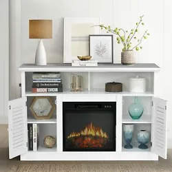 PHI VILLA Freestanding Electric Fireplace TV Stand. Multifunctional: On the basis of the traditional storage TV stand,...