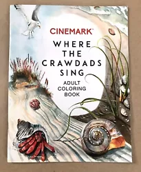 Original promotional Cinemark coloring book for Where the Crawdads Sing in Like New condition, as pictured.