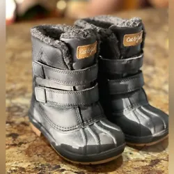 Jack & Jack Black Toddler Boy Winter Boots. Gently Used.