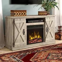TV Stand For TVs Up To 60 With Fireplace Included Design: Cabinet/Enclosed storage; TV Stand Fireplace. Accommodates...