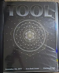 2019 TOOL concert poster from Cincinnati, OH at US Bank Arena on 11/05/2019, designed by artist Joyce Su. This poster...