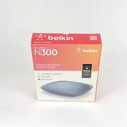 Belkin N300 Part# FRK1002-BF-WM Wi-Fi Wireless Router Color Black Year 2013New **Opened Box**R80sales Payments: eBays...