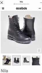 Acebos Italy Girls Leather Boots Size 35, Usa 3Beautiful, comfortable, high quality boots Excellent condition Smoke and...
