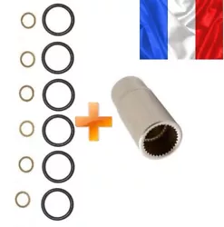 Avec pochette 6 joints torique neufs BOSCH et 6 rondelles en cuivre pour fuite au niveau des sorties de gasoil haut de...