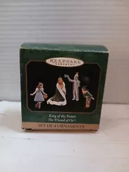 NEW Hallmark Keepsake Ornaments THE WIZARD OF OZ King Of The Forest SET OF 4 miniature figures Includes: Dorothy, The...