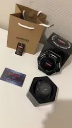 Casio G-Shock 45mm Boîtier Noir, Bracelet Noir en Caoutchouc, Montre pour Homme.