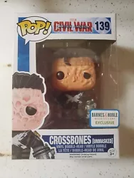 Crossbones [Unmasked] Funko Pop Captain America Civil War Vaulted 139 Exclusive.