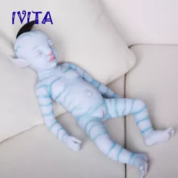 Full silicone, more realistic, soft, lifelike. ★ The whole body of this baby doll is made of 100% soft high-quality...