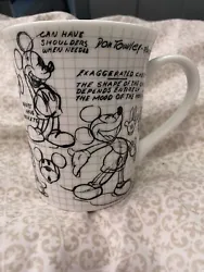 This whimsical Mickey Mouse Mug shows the early creation of the character. Made of Ceramic and is Dishwasher safe.
