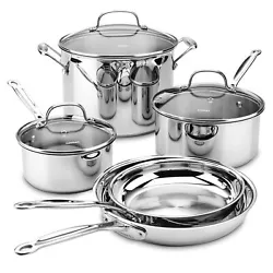 Manufacturer Cuisinart. Rims of cookware are tapered to make pouring clean and easy. In addition, cookware is...