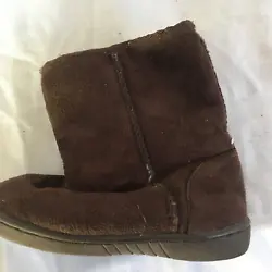 Cute Warm Girls Winter Snow Boots Size 8 Toddler Brown Plush by Joe.