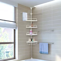 Contact seller to get installation video, Please ! Specification： Item Type: Shower Caddy Corner Tension Pole Product...